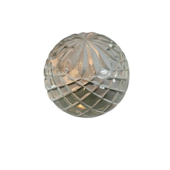 Honeycomb Prism Cut Crystal Glass Gazing Sun Catcher Paperweight Weighted - Picture 3 of 9